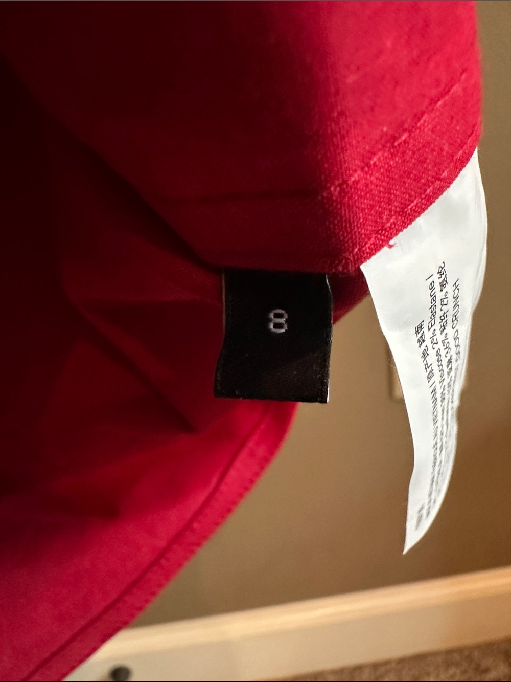 Theory Red Sleeveless Button Down Trucker  Vest - Picture 6 of 8